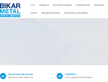 Tablet Screenshot of bikar-aluminum.com